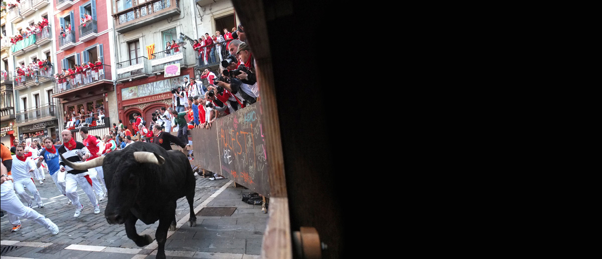 secuencia de imágenes tomadas desde la gatera