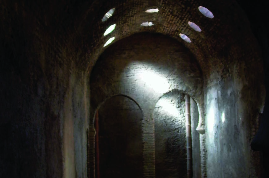 Imágen de los Baños árabes de la Alhambra, fotogalería Lab.RtvE.es